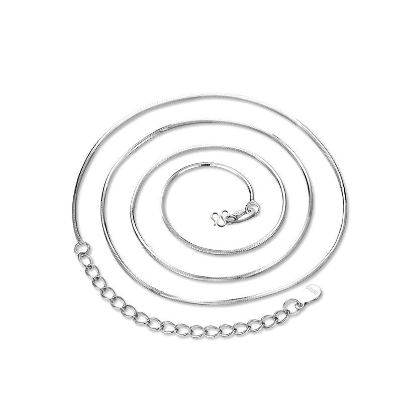 Necklace Plain Chain Bare Chain Box Chain Melon Seed Chain O-Shaped Chain Cross Chain Snake Bone Chain Clavicle Chain Female Chain Stacked