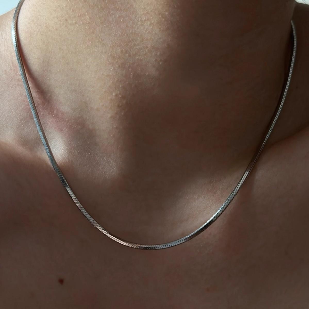 2025 New Titanium Steel Octagonal Snake Bone Chain Men's and Women's All-Match Trendy Basic Stacked Clavicle Chain Thick and Thin Men's