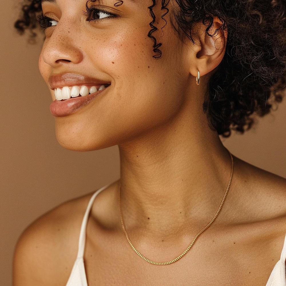 Cross-Border Simple Women's Thin Box Chain Necklace Personalized Niche Design Fashion Clavicle Chain Female Wholesale