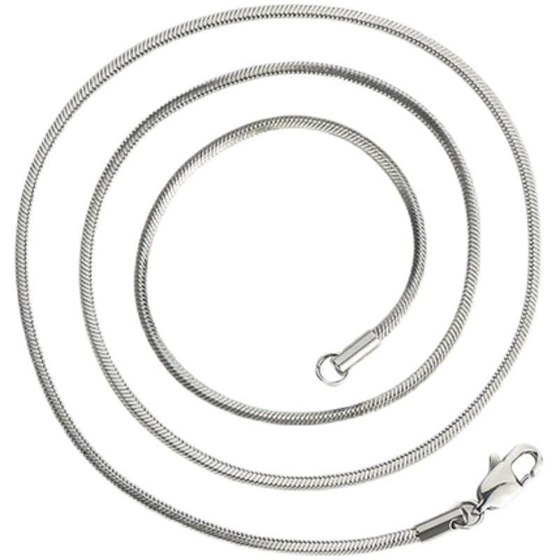 Accessories Snake Bone Chain Necklace Men's Trendy Niche Fashion Brand Fine Men's Plain All-Match Titanium Steel Neck Boys Clavicle Chain Chain