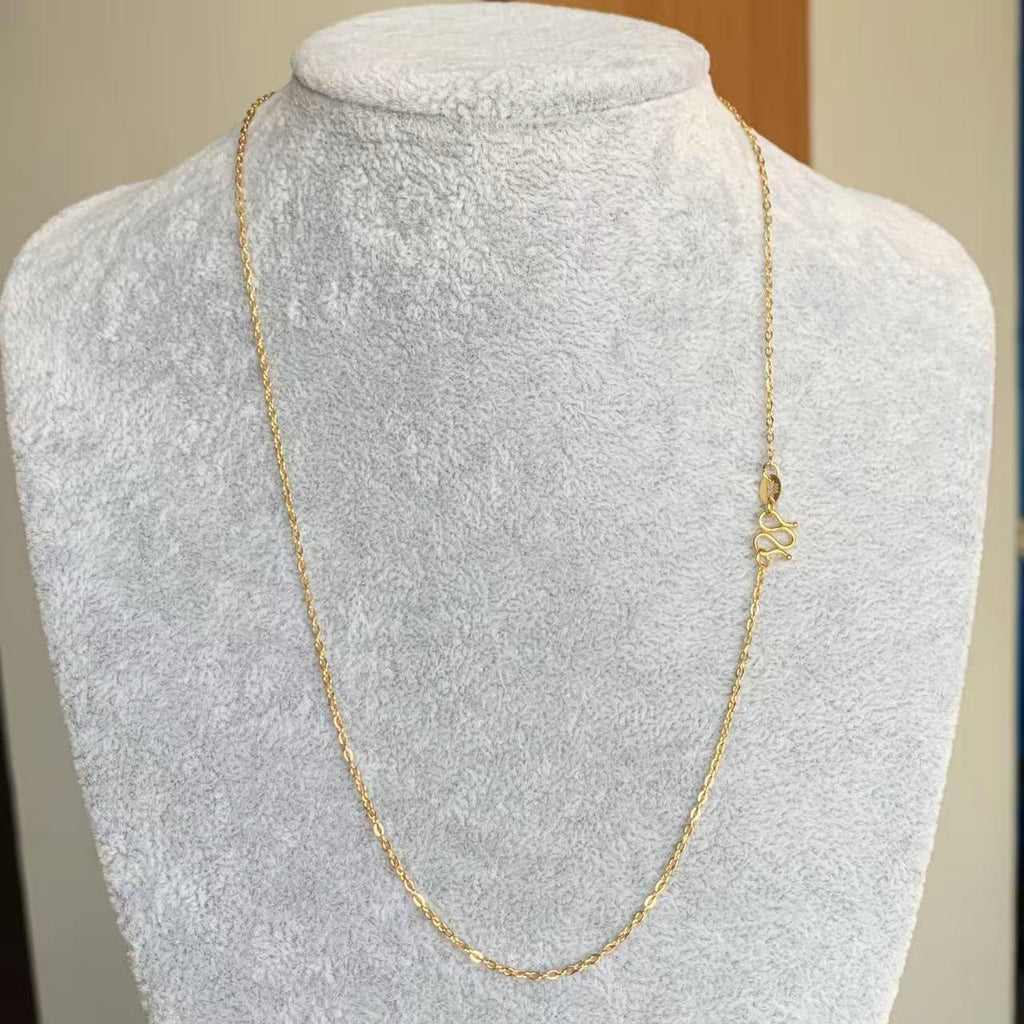 Silin M Buckle Titanium Steel Chain Clavicle Chain Chopin Chain Box Chain O-Shaped Chain Sunflower Spacer Bead Chain Snake Bone