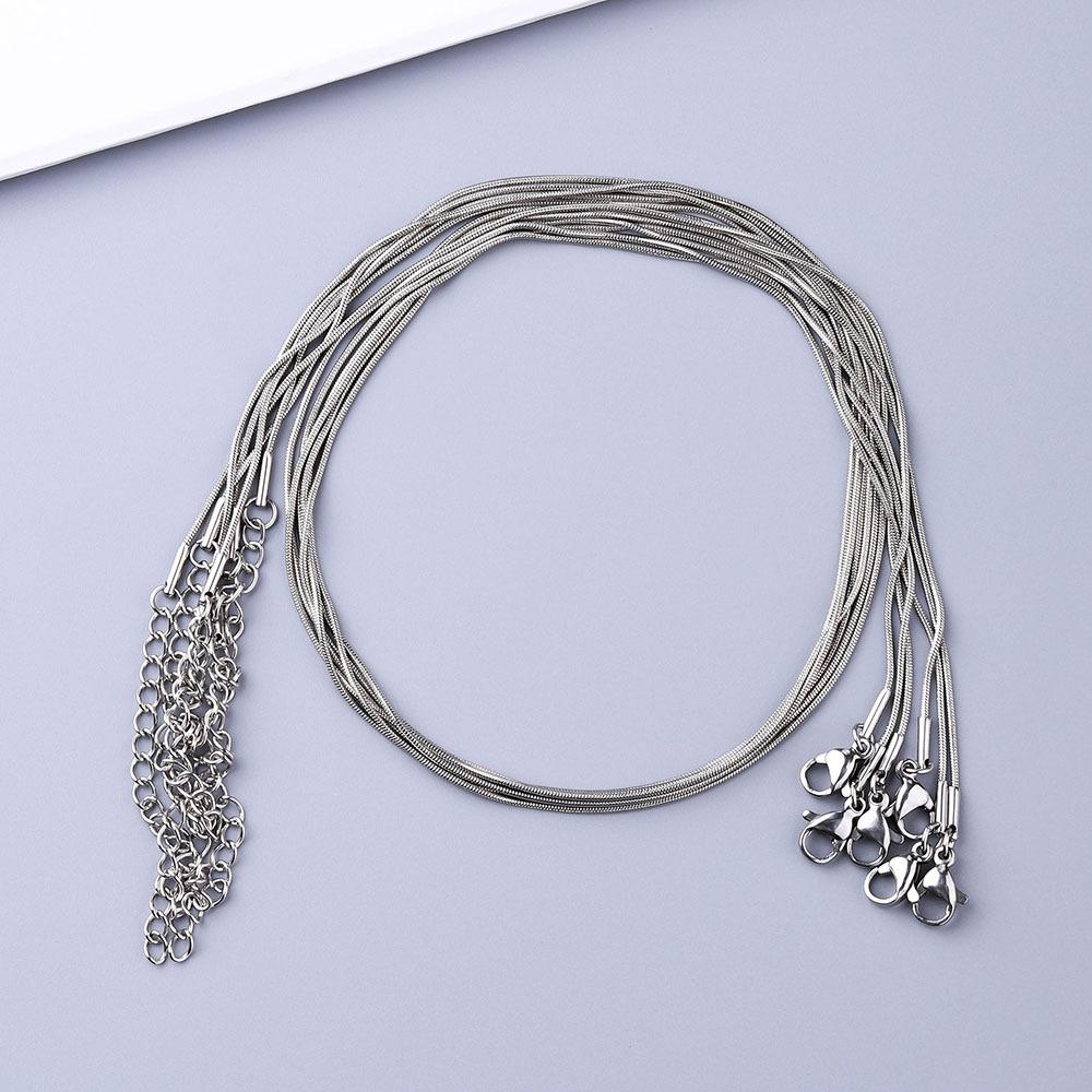 Jewelry Snake Chain Bone Chain Necklace Men's Trendy Light Luxury Niche Design Chain Thin Men's Chain Titanium Steel Women's Clavicle Chain
