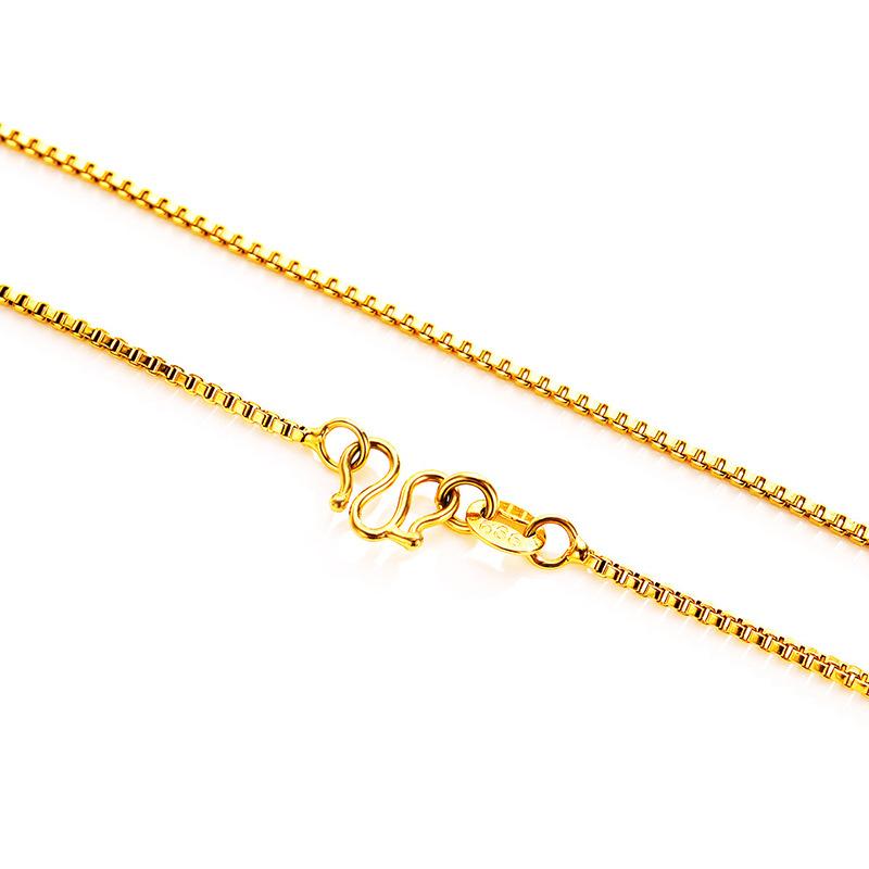 Vietnam Gold Chain Water Wave Chain Gold-Plated Thin Chain O-Shaped Chain Box Chain All-Match Clavicle Chain Jewelry Wholesale