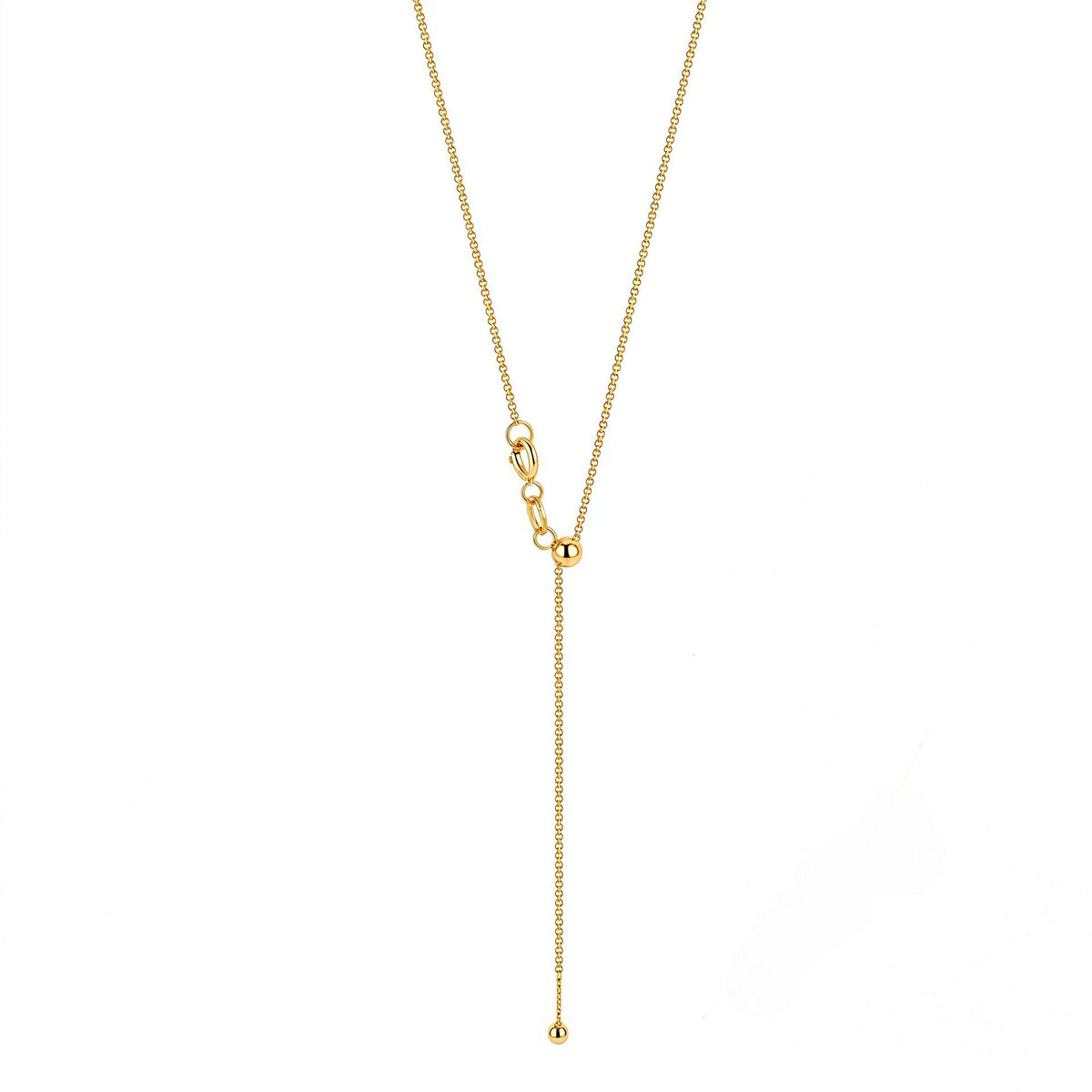 Non-Fading Gold-Plated Pigment Chain Necklace Titanium Steel Chain Clavicle Chain Pendant-Free Snake Bone Chain Chain Chopin Chain