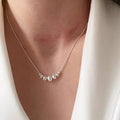 Simple Personalized Frosted Cat's Eye Beads Car Flower Ball Necklace Women's Design Light Luxury Clavicle Chain Niche Cold Style Necklace