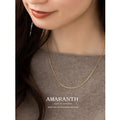 Super Thin! Very Fine Super Flash Necklace Female Clavicle Chain Titanium Steel Electroplated 18K Gold Light Luxury Advanced