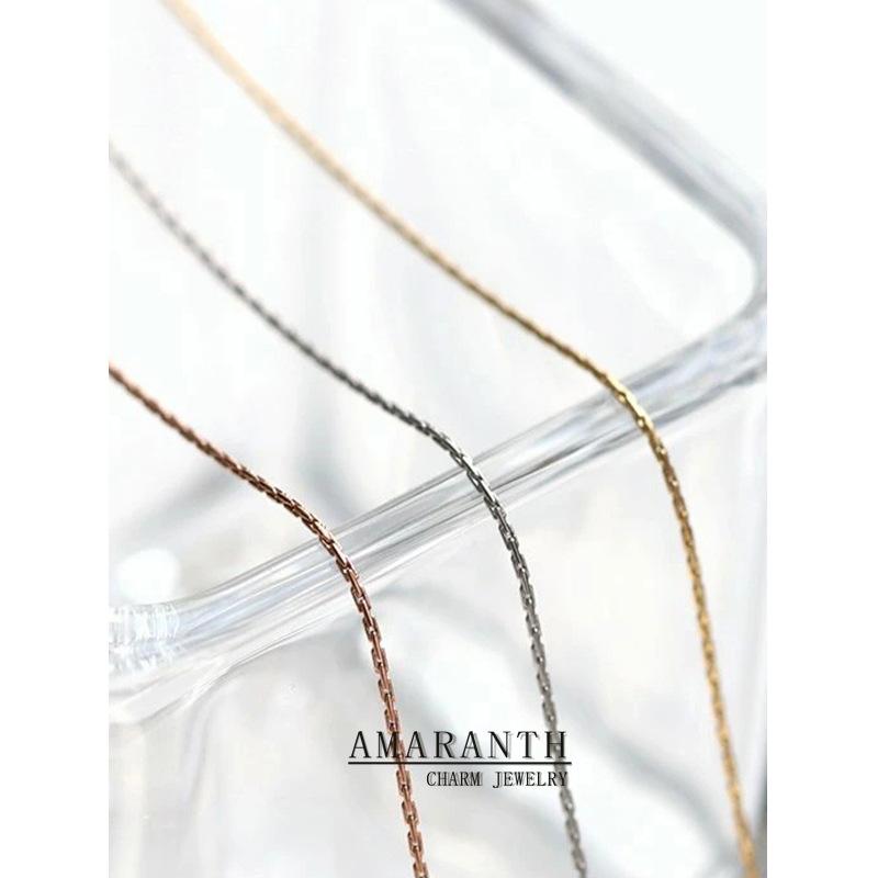 Super Thin! Very Fine Super Flash Necklace Female Clavicle Chain Titanium Steel Electroplated 18K Gold Light Luxury Advanced