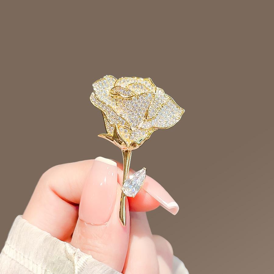 Brooch Anti-Exposure High-Grade Light Luxury Niche Design Anti-Exposure Buckle Pin Corsage Small Brooch Chest Artifact