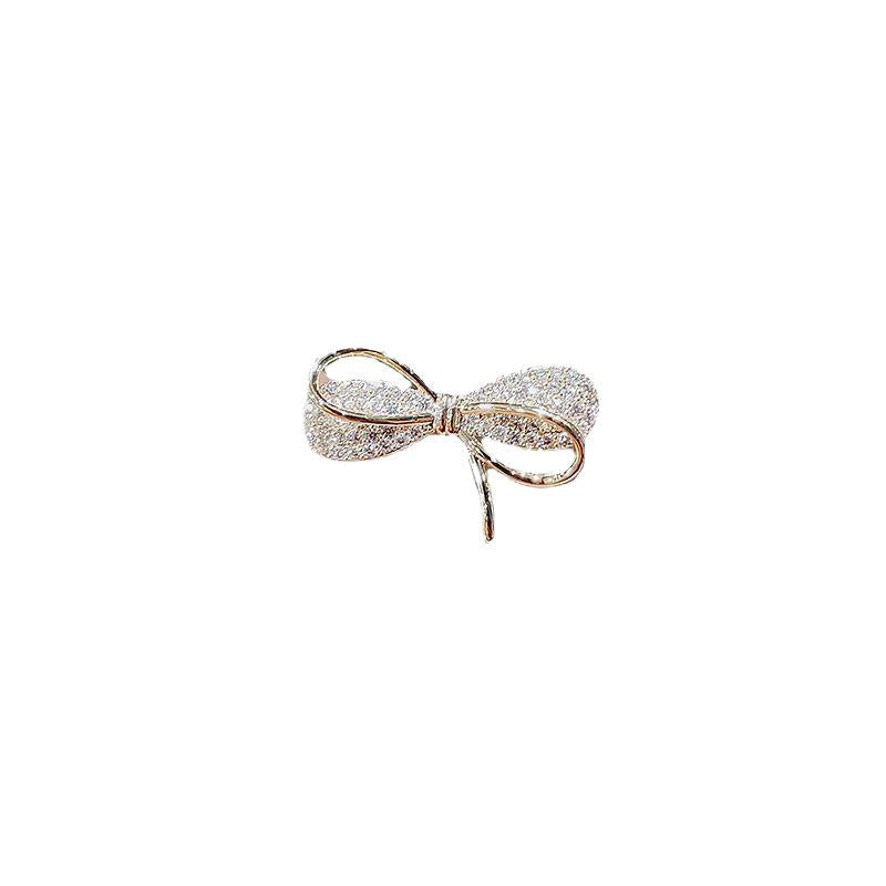 Small Brooch Bow Anti-Exposure Brooch Corsage Chest Seamless Shirt Anti-Exposure Button All-Match Pin Wholesale