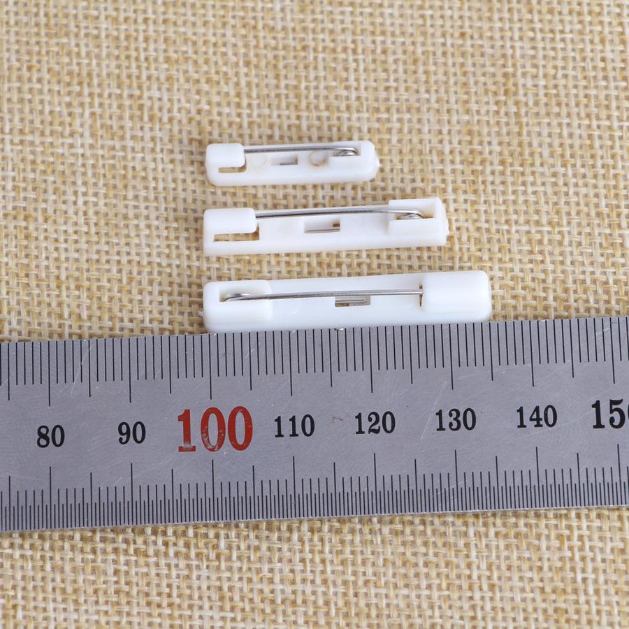 DIY Jewelry Accessories 2.2 // 3.1/3.7cm Plastic Pin White Black with Adhesive Brooch Wholesale Factory Price
