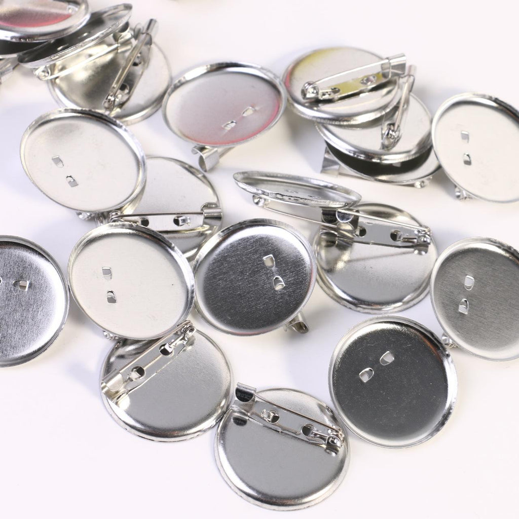 Metal Dual-Purpose Disc Brooch Pin with Pressure Clip DIY Material Jewelry Duckbill Clip Hairpin Hair Accessories Clothing Accessories