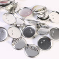 Metal Dual-Purpose Disc Brooch Pin with Pressure Clip DIY Material Jewelry Duckbill Clip Hairpin Hair Accessories Clothing Accessories