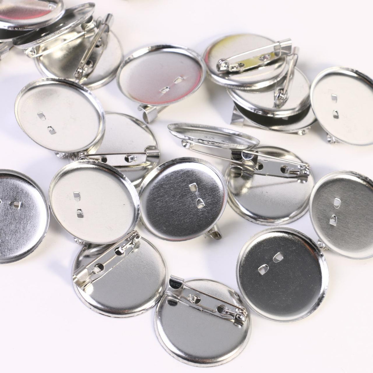 Metal Dual-Purpose Disc Brooch Pin with Pressure Clip DIY Material Jewelry Duckbill Clip Hairpin Hair Accessories Clothing Accessories