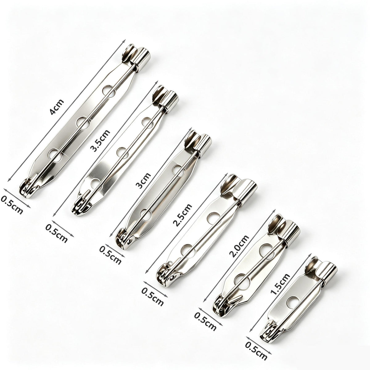 Metal Dual-Purpose Disc Brooch Pin with Pressure Clip DIY Material Jewelry Duckbill Clip Hairpin Hair Accessories Clothing Accessories