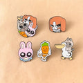 Bigeduo Building Peripheral Brooch Cartoon Metal Cute Riputian Middle Badge Clothes Bag Medal Decoration Gift