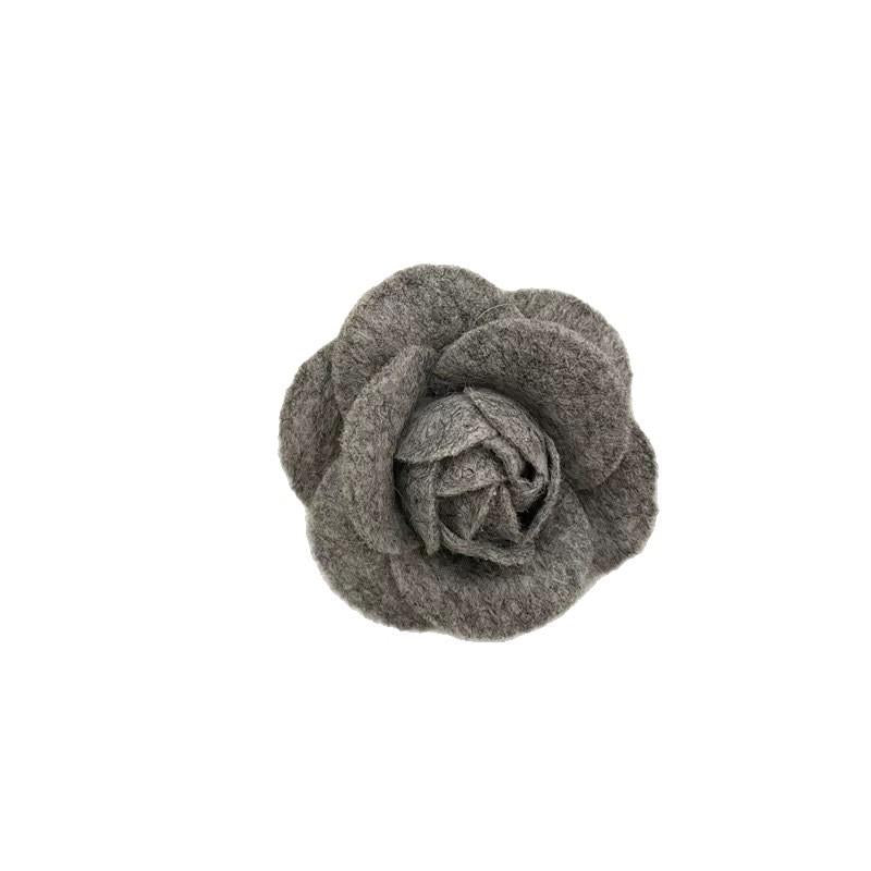 High-End Chanel Style Camellia Brooch Women's Fashion Fabric Pin Flower Corsage Niche Clothes Collar Flower Accessories