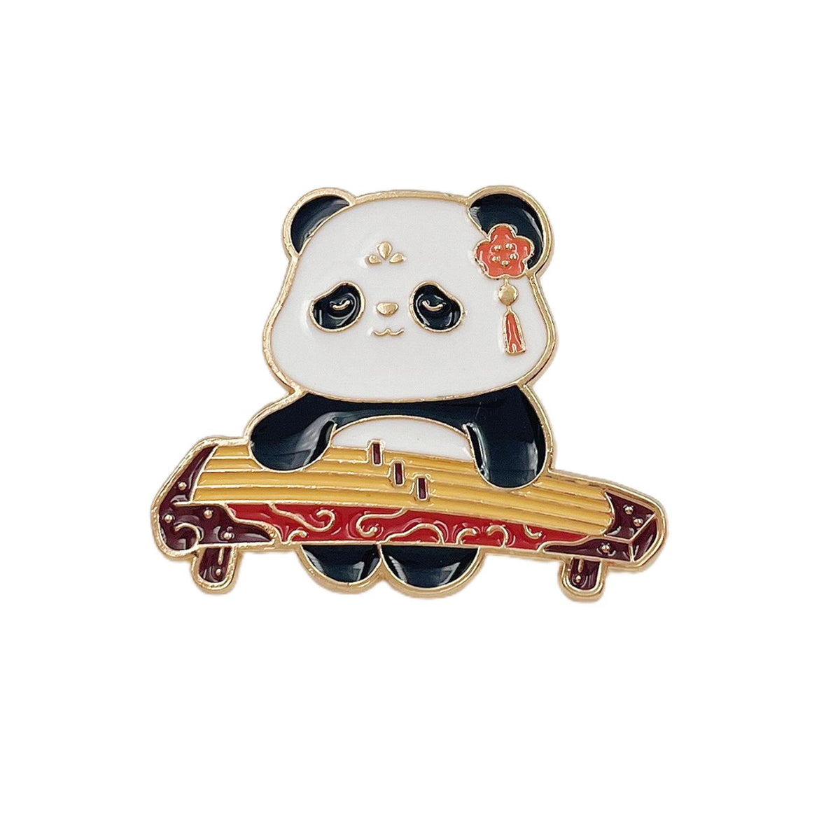 Cartoon Panda Series Badge Metal Brooch Sichuan Tourism Souvenir Gift for Foreigners Backpack Decoration