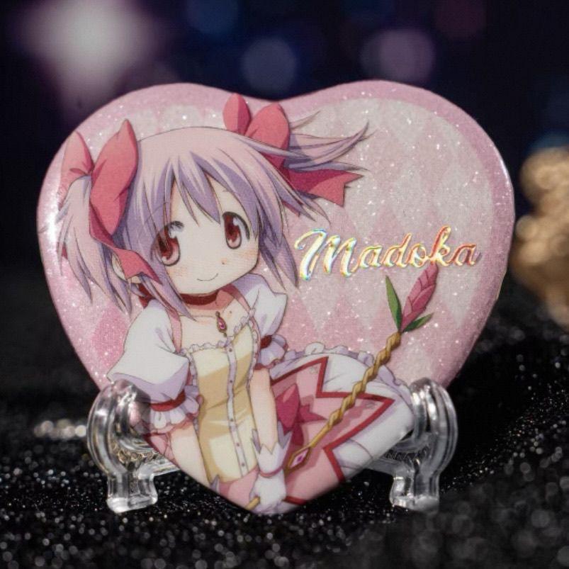 Magic Girl Small round Peripheral Deer Eye round Xiaomei Flame Love Bar Self-Made High-Looking Badge Brooch Collection