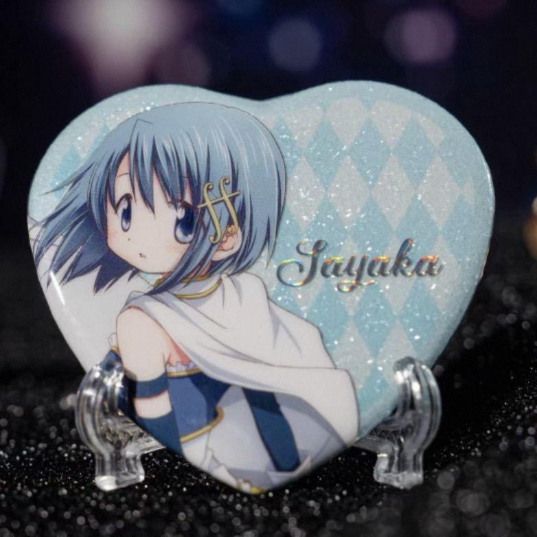 Magic Girl Small round Peripheral Deer Eye round Xiaomei Flame Love Bar Self-Made High-Looking Badge Brooch Collection