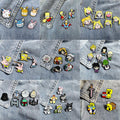 Big Collection Hot Selling Anime Metal Brooch Japanese Man Sponge Baby Simpson Cartoon Badge Set Accessories