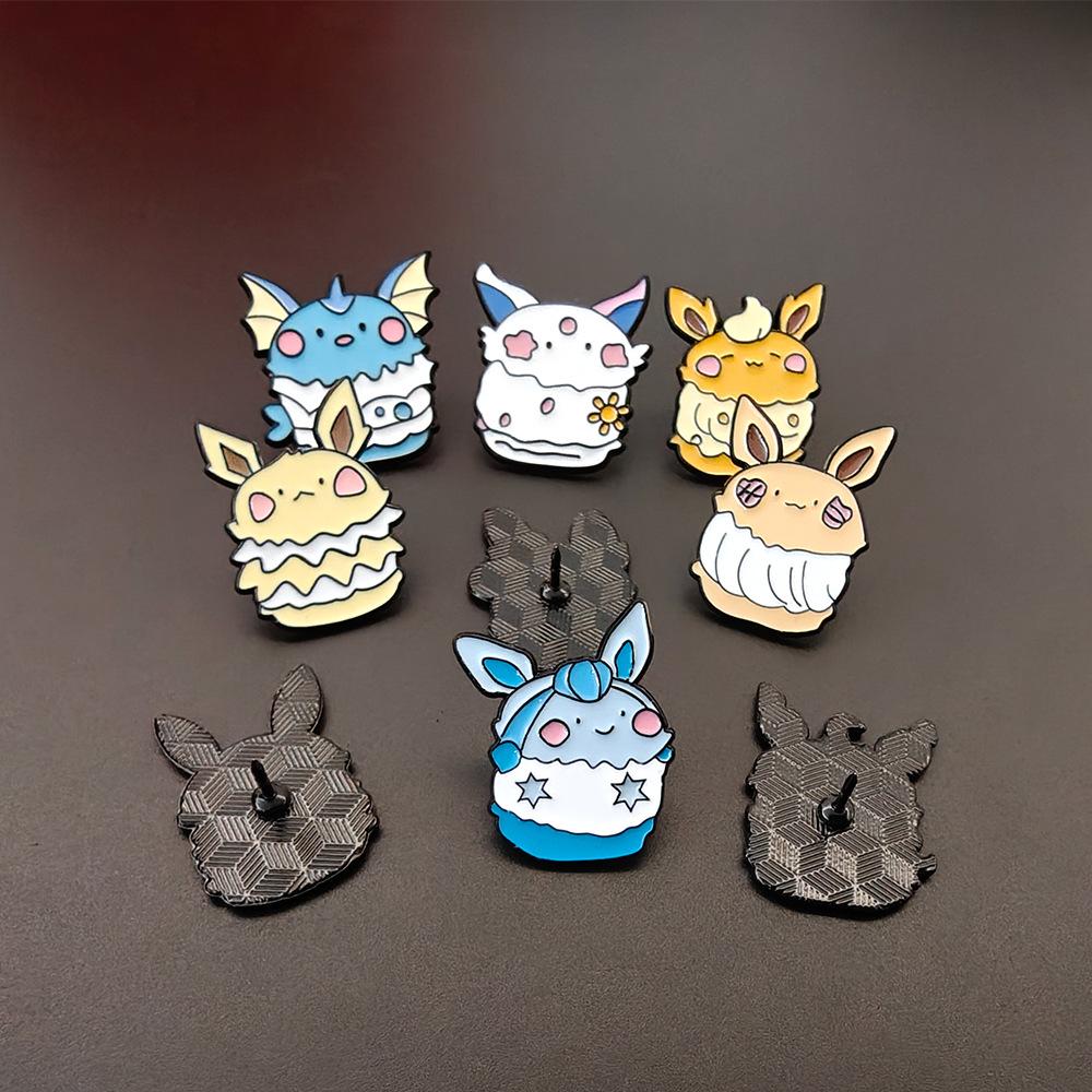 Big Collection Hot Selling Anime Metal Brooch Japanese Man Sponge Baby Simpson Cartoon Badge Set Accessories
