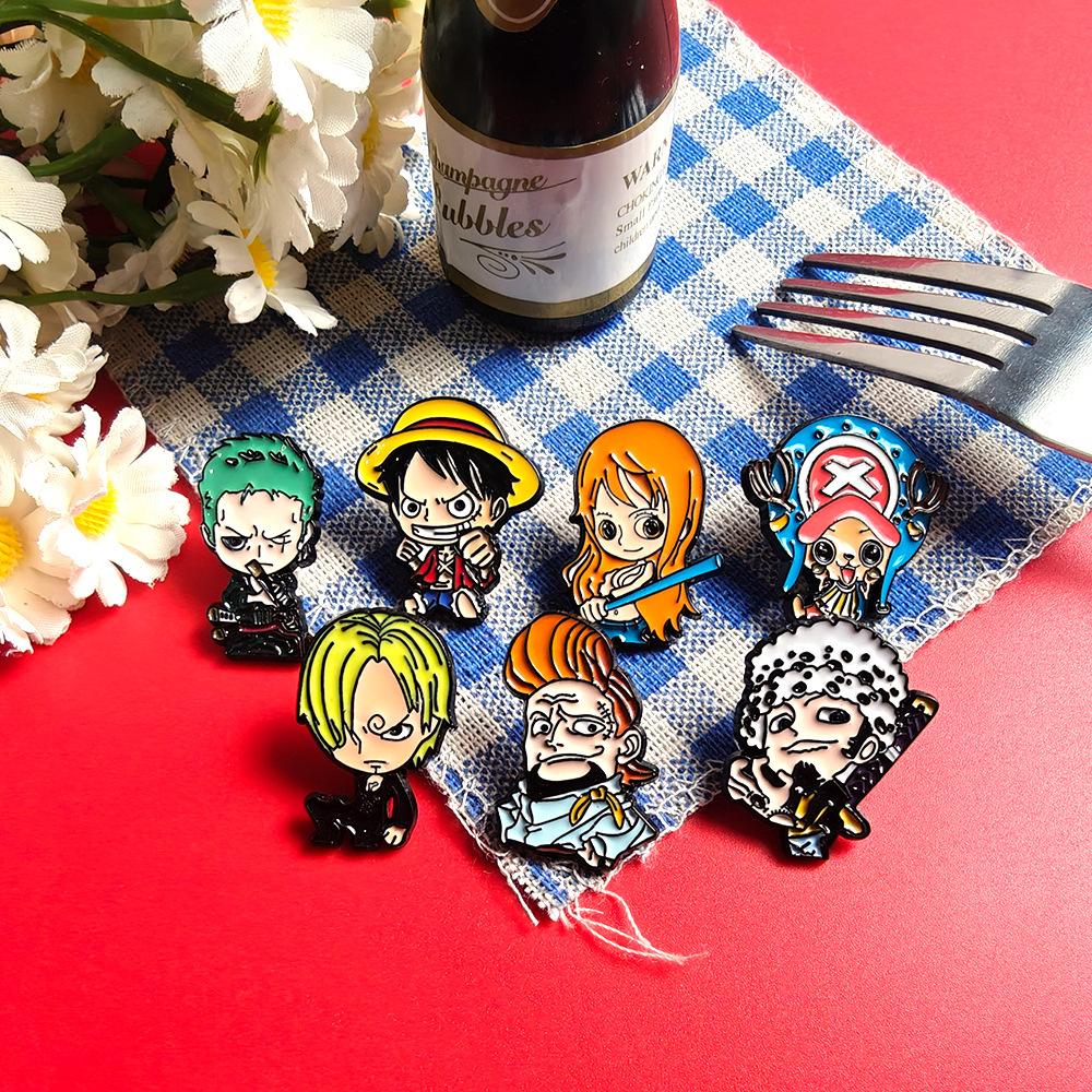 Big Collection Hot Selling Anime Metal Brooch Japanese Man Sponge Baby Simpson Cartoon Badge Set Accessories