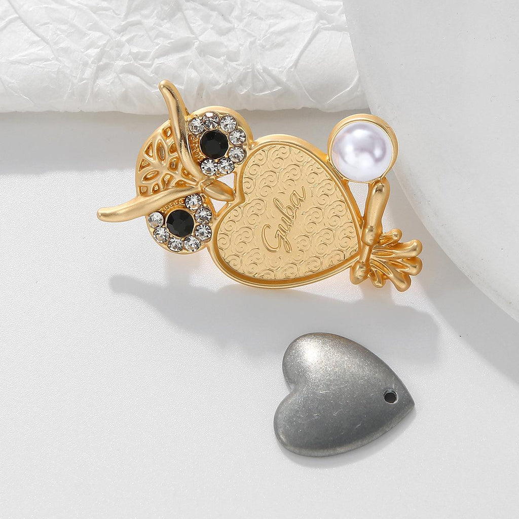 National Day DIY New Song Jin Butterfly Owl Brooch Alloy Tire Bottom Patch Handmade Pin Plain Bottom