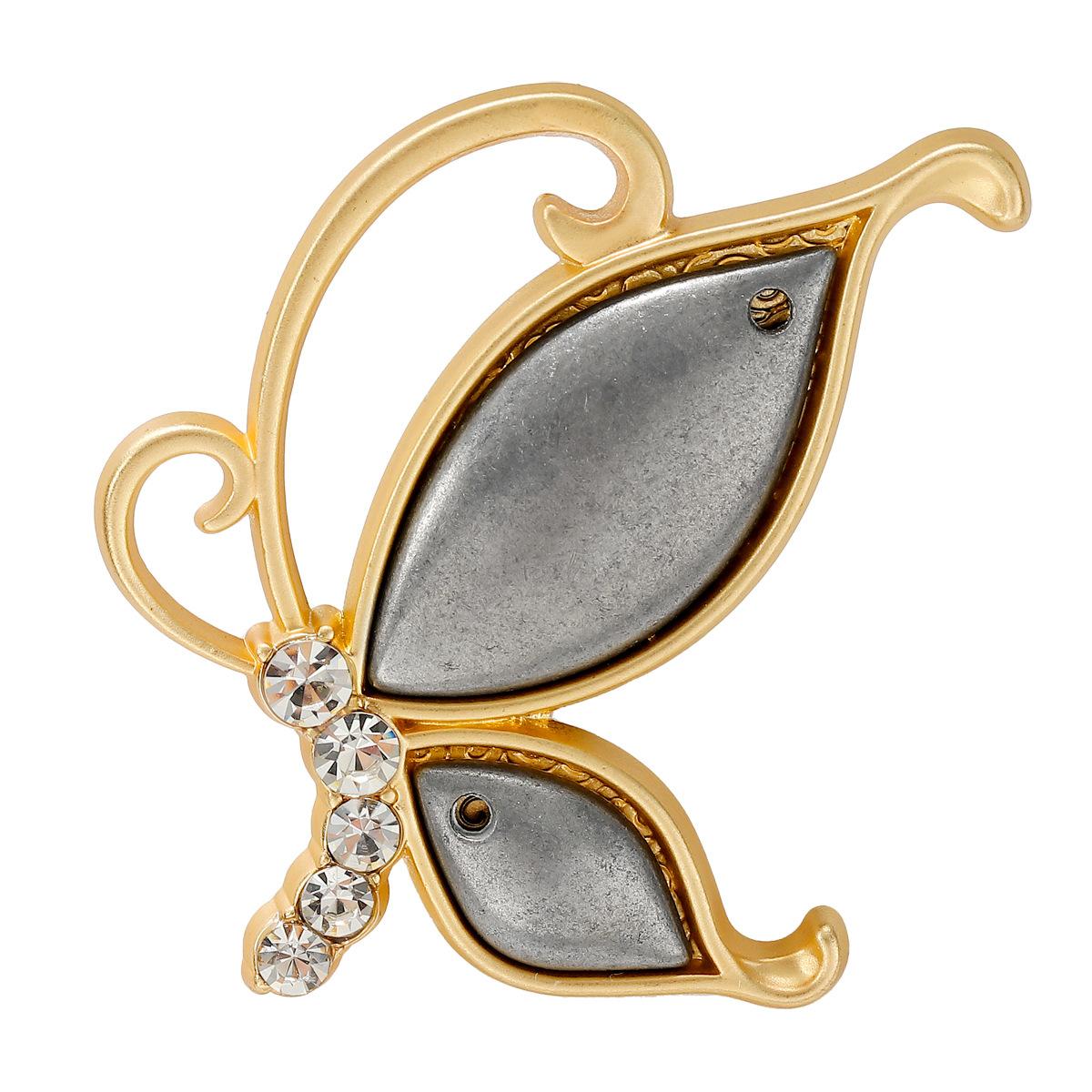 National Day DIY New Song Jin Butterfly Owl Brooch Alloy Tire Bottom Patch Handmade Pin Plain Bottom