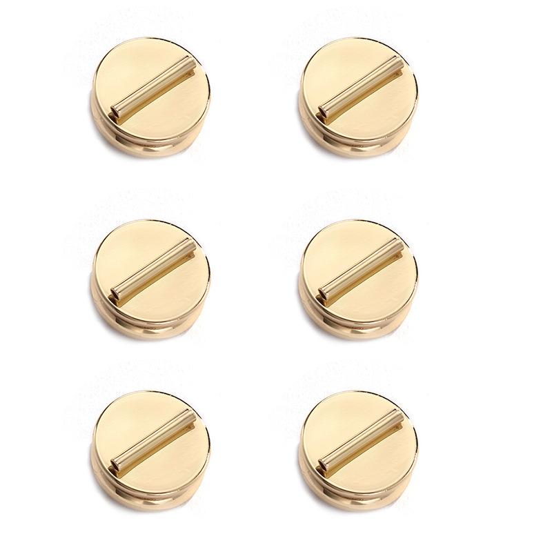 Brooch Converter Magnetic Suction Buckle Punch-Free Non-Hurt Clothes Strong Magnetic Suction Creative Brooch DIY Accessories Factory Wholesale Copper