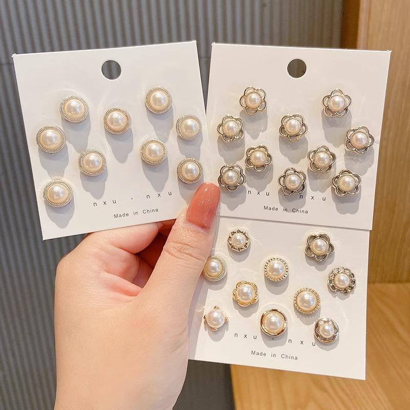 Anti-Exposure Invisible Hidden Buckle Brooch Seamless Artifact Fixed Neckline Accessories Pin Small Button Chest Non-Slip Accessories