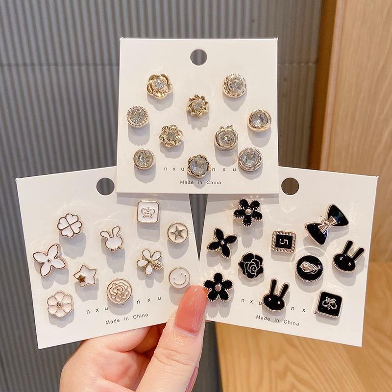 Anti-Exposure Invisible Hidden Buckle Brooch Seamless Artifact Fixed Neckline Accessories Pin Small Button Chest Non-Slip Accessories