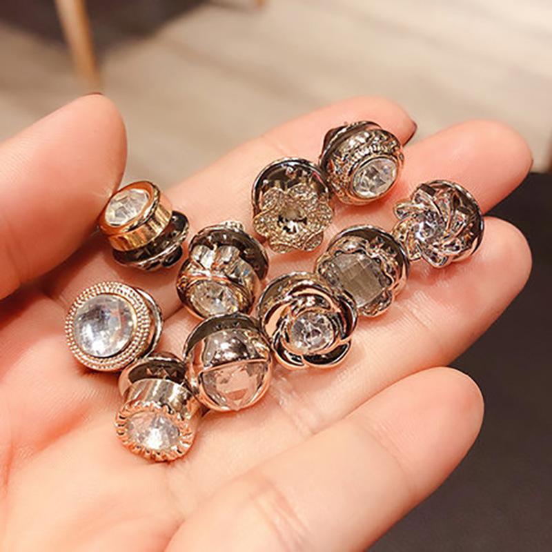 Chanel Style Pearl Brooch Women's Pin Decorative Creative All-Match Anti-Exposure Silk Scarf Cufflinks Collar Pin