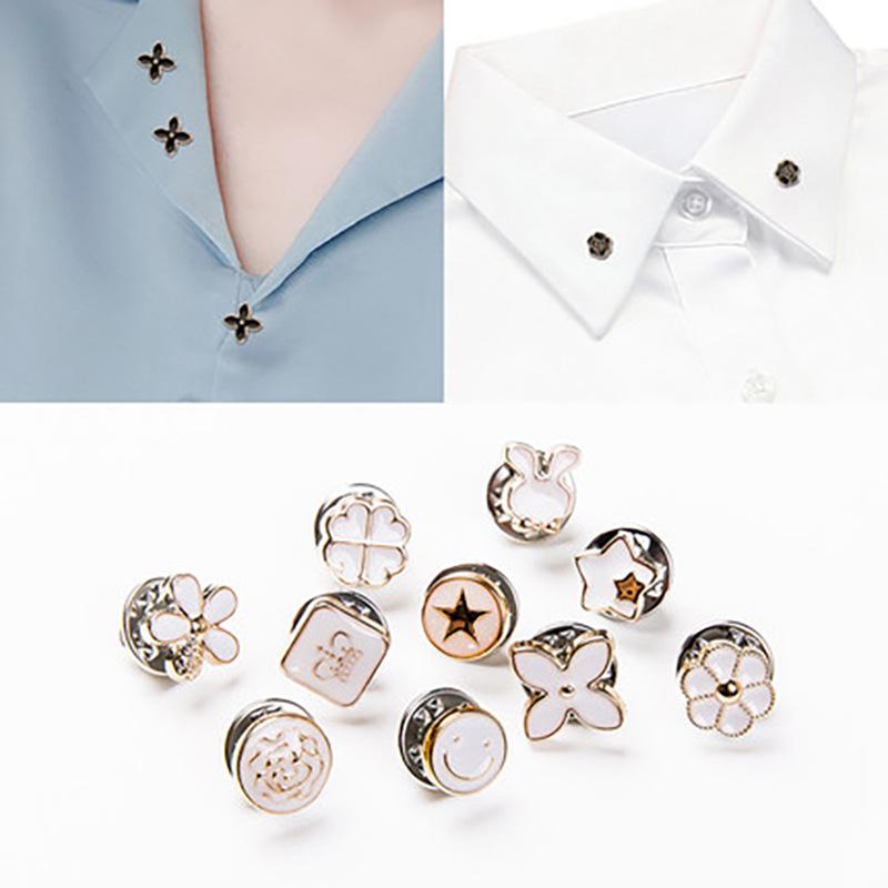 Chanel Style Pearl Brooch Women's Pin Decorative Creative All-Match Anti-Exposure Silk Scarf Cufflinks Collar Pin
