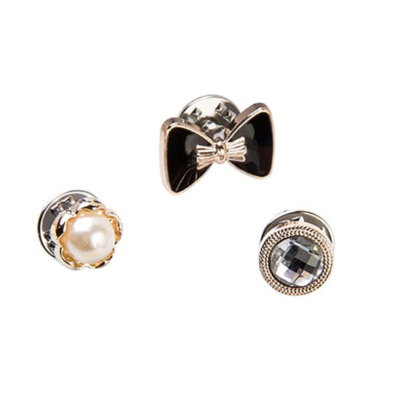 Chanel Style Pearl Brooch Women's Pin Decorative Creative All-Match Anti-Exposure Silk Scarf Cufflinks Collar Pin