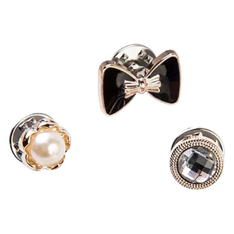 Chanel Style Pearl Brooch Women's Pin Decorative Creative All-Match Anti-Exposure Silk Scarf Cufflinks Collar Pin