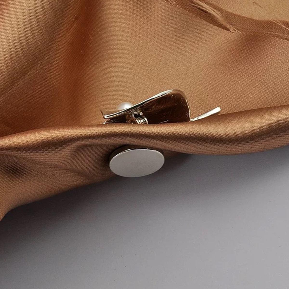Double-Sided Super Magnetic Brooch Converter Magnetic Buckle Badge Corsage Pin Cross-Border Men's High Sense 1 Piece Minimum Order