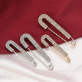 Light Luxury Double Row Rhinestone Pin Clothes Pants Waist-Tight Artifact Waist-Tight Buckle Clothing Fixed Anti-Exposure Brooch Decorative Pin