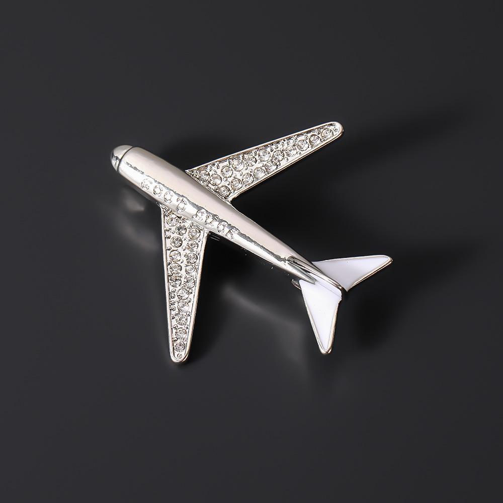 Aircraft Brooch Exquisite Korean-Style High-End Corsage Women's Sweater Pin Trendy Personalized Suit Jacket Accessories Pin