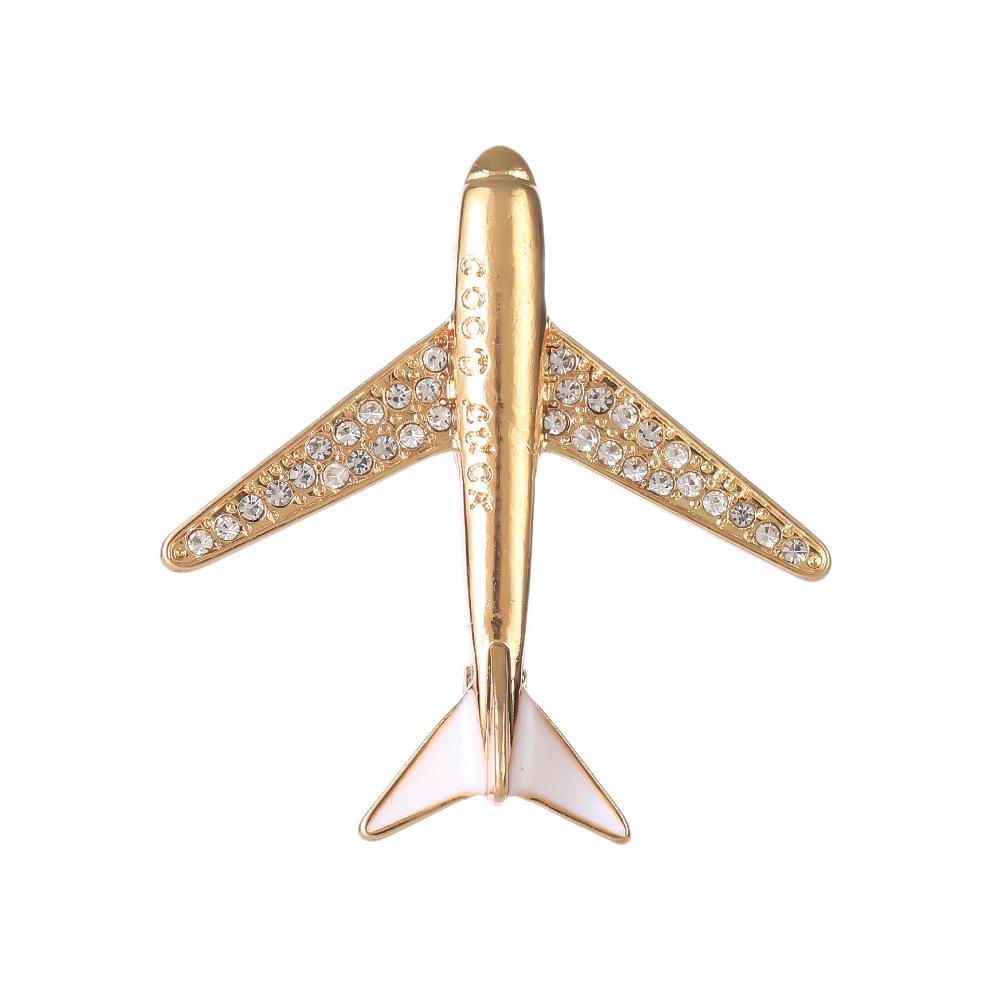 Aircraft Brooch Exquisite Korean-Style High-End Corsage Women's Sweater Pin Trendy Personalized Suit Jacket Accessories Pin