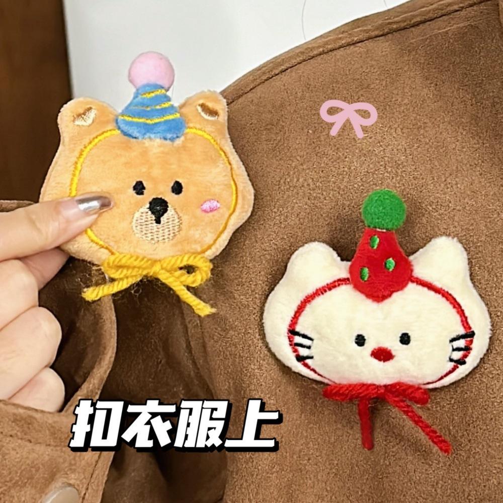 Autumn and Winter Cute Doll Brooch Jewelry Girl All-Match Decorative Plush Pin High-Looking Cartoon Doll Accessories