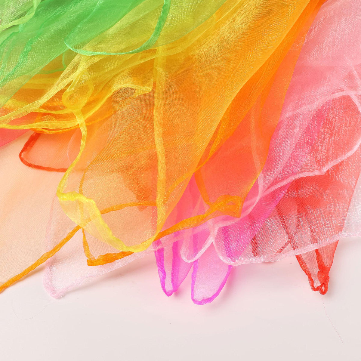 60cm Chiffon Scarf Children's Dance Performance Props Small Scarf Kindergarten Square Game Handkerchief Nylon Scarf