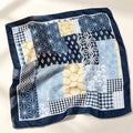 Silk Scarf Hair Band Cashew Small Square Scarf Female Korean Artistic Cotton Versatile Fashion Spring and Autumn New Elegant Scarf Scarf