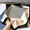 New Small Square Scarf Women's Summer Versatile Scarf Hair Band Scarf Scarf Elegant High-Grade Neck Protection Spring and Autumn Thin