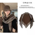 2026 New Artificial Silk Triangle Scarf Women's Thin Shawl Spring and Autumn Versatile Scarf High Sense Scarf Light Luxury Scarf