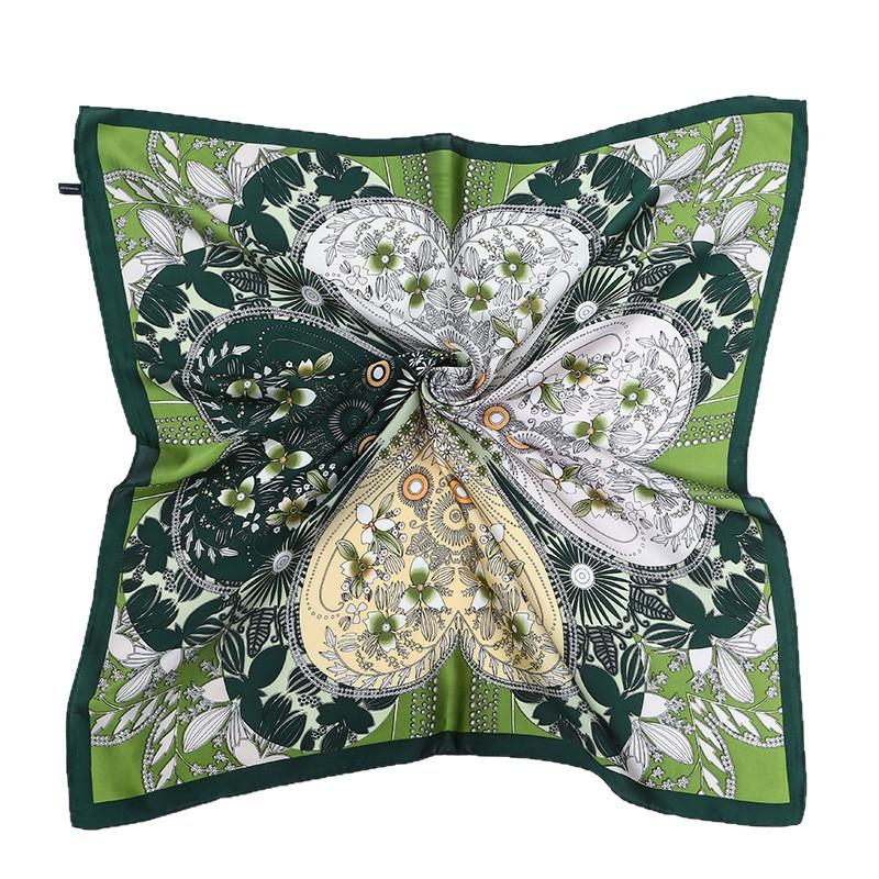 70 Artificial Silk Scarf Square Scarf Women's Korean-Style Fashion Letter Printing Small Square Scarf Workplace Decorative Scarf Scarf Wholesale