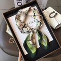 New 70 * 70cm Korean Style Small Square Scarf Women's Silk Scarf Spring and Summer Thin Sun Protection Scarf Neck Protection Tie Bag Hair Band All-Matching