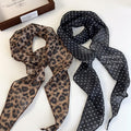 Pure Desire Style Sexy Leopard Print Polka Dot Scarf Spring and Summer New Versatile Fashion Niche High Sense Can Be Used as Belt Scarf