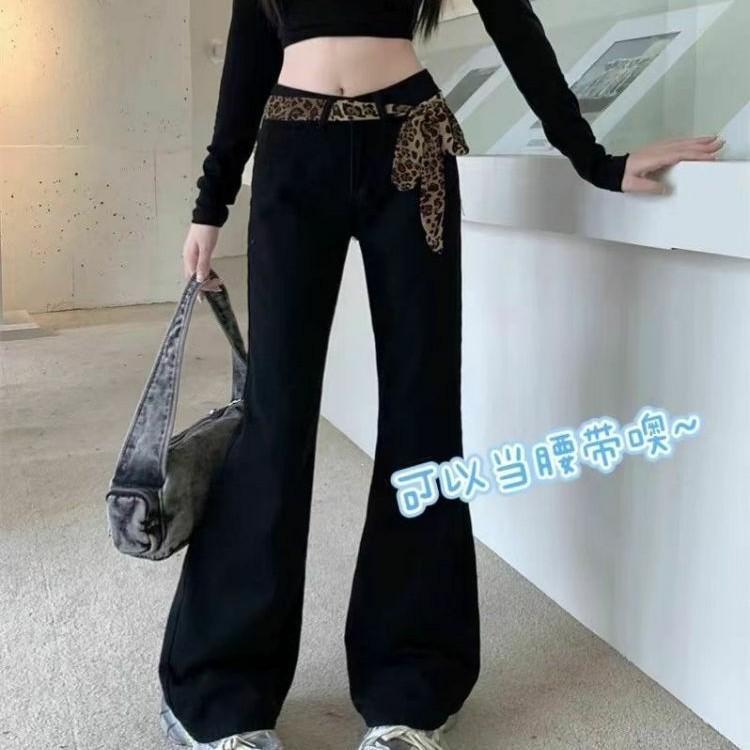 Pure Desire Style Sexy Leopard Print Polka Dot Scarf Spring and Summer New Versatile Fashion Niche High Sense Can Be Used as Belt Scarf
