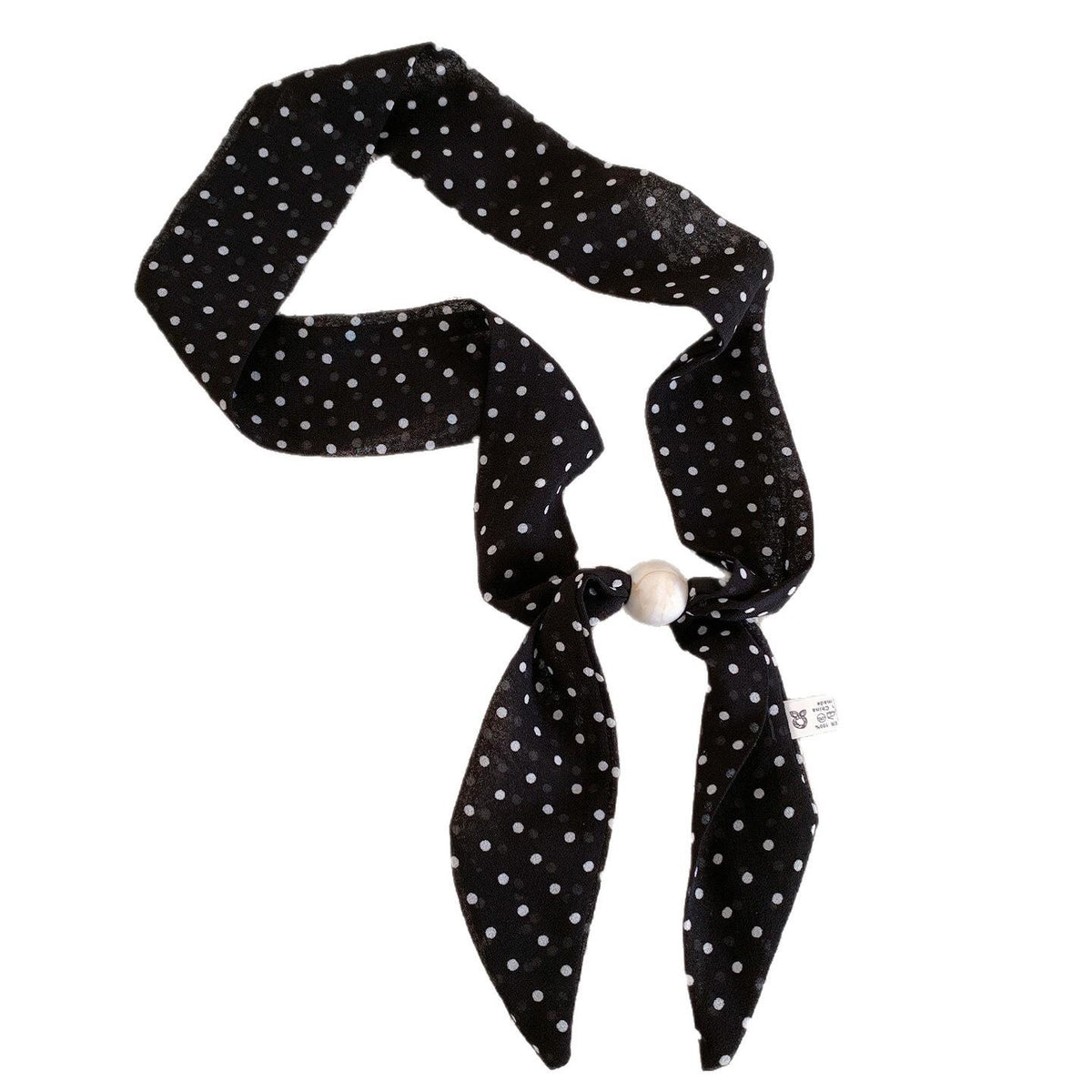 Retro Long Thin Narrow Beaded Small Scarf Women's Korean-Style Versatile Neck Scarf Decorative Shirt Sweater Accessories Thin