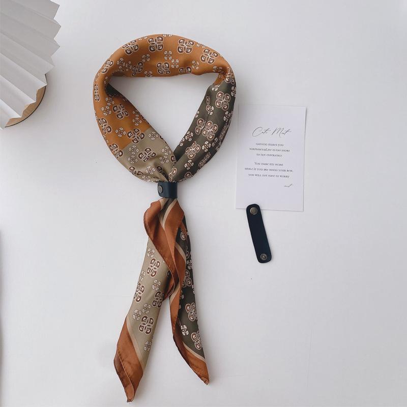 Japanese Retro Workwear Men's Square Scarf Men's Scarf Korean Men's Decorative Scarf Scarf Collar Scarf